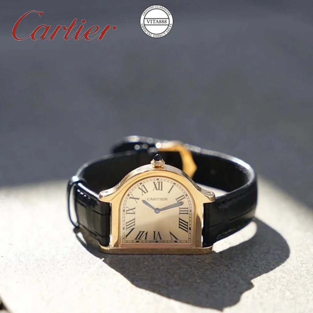 【Ccartier】Nova série de relógio de mesa relógio feminino luxo negócios moda luxo topo japonês quartzo couro genuíno relógio feminino