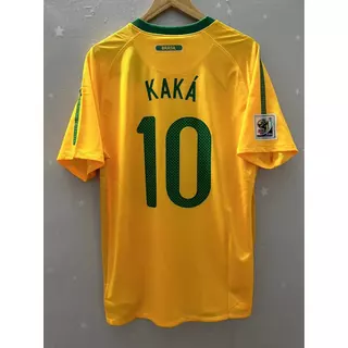 2010 Brs KAKA ROBINHO Camiseta Personalizada De Alta Qualidade Para Casa De Futebol Retro Jersey