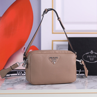 Bolsa Prada Original Nude Feminino Couro Autêntico