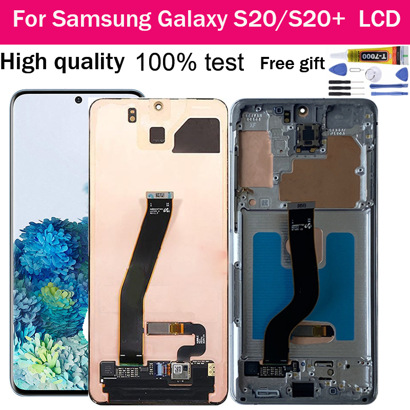 OLED Samsung Galaxy S20/S20 + Substituição Do Digitalizador De Tela LCD Com Sensível Ao Toque