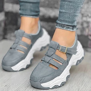 2023 Novos Sapatos Esportivos Femininos De Sola Grossa Planos Confortáveis Elevação Vulcanizados De Moda Casuais