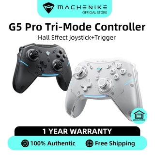 Machenike G5 Pro Controlador De gamepad Sem Fio Hall Botões Mecânicos De Gatilho linear De 6 Eixos Giroscópio Tri-Mode Conexão Para PC Steam Switch Windows Tablet Smart TV