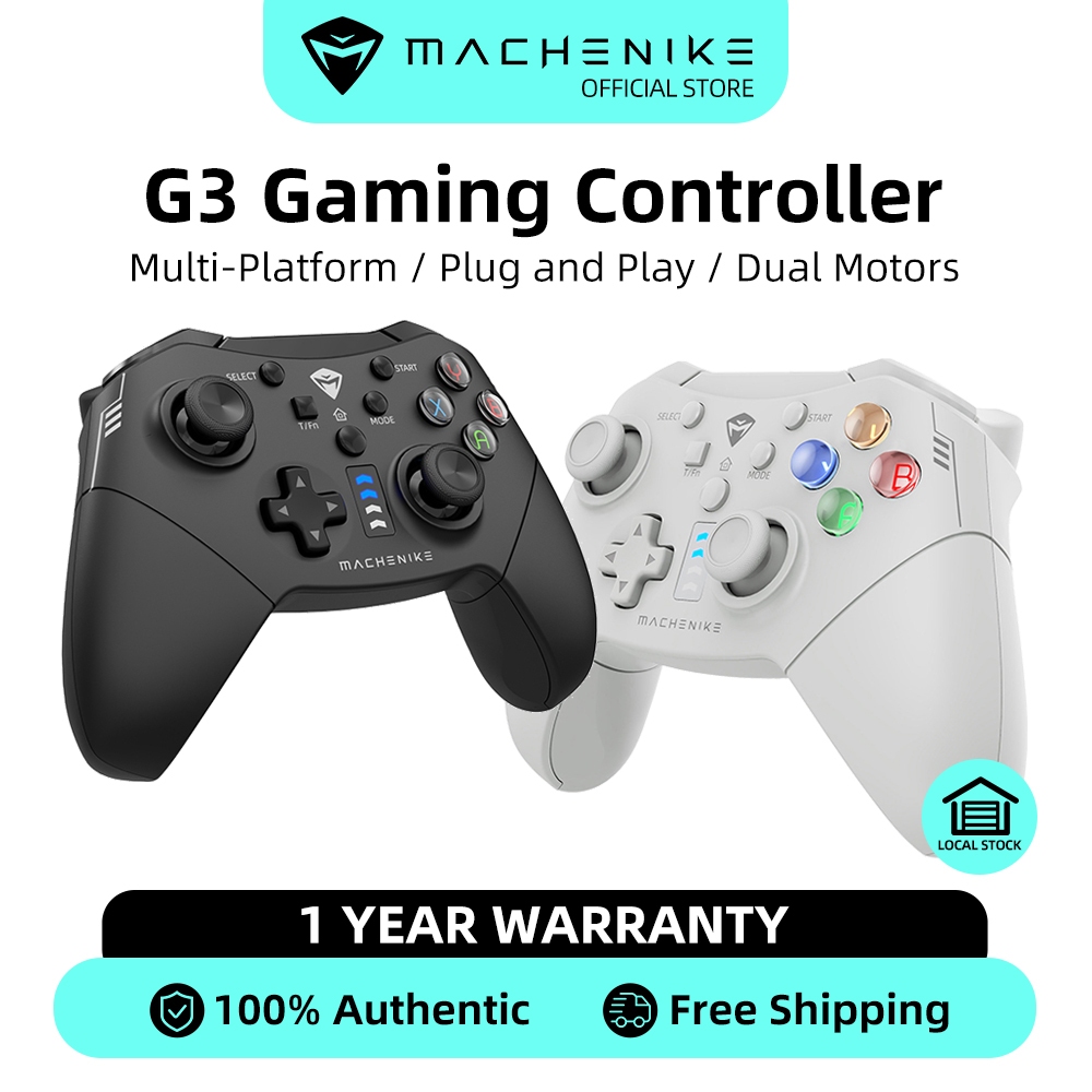 Machenike G3 controlador de jogos gamepad botões retroiluminados plug and play gamepad com fio / sem fio para PC Windows / laptop / Smart TV / Tablet / Steam / Switch