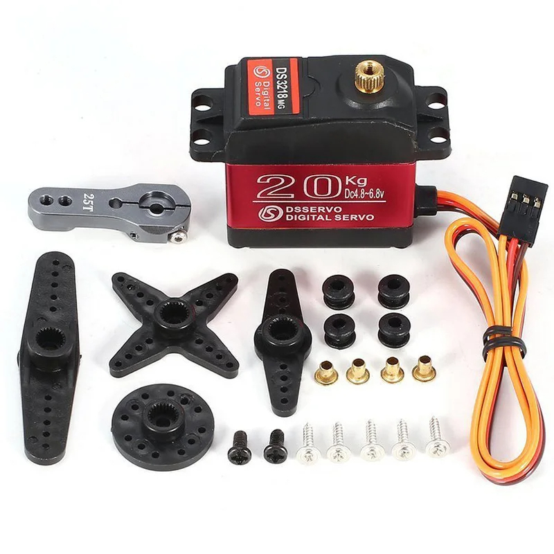 DS3218MG Servo 20kg – Digital, Metallgetriebe, Für RC Auto & Helikopter