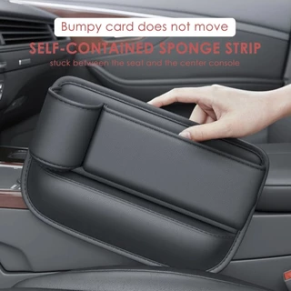 Caixa De Armazenamento Lateral Para Celular Pu Leather Car Seat Gap Organizer Auto Console Com Porta-Copos