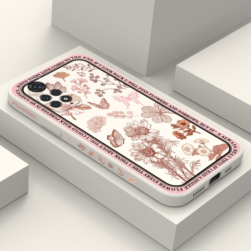 Estojo Telefônico Nostalgic Flowers Para Xiaomi Redmi Note 11S 11 11T Pro Plus 4G 5G Capa De Design Criativo