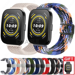 Acessórios De Pulseira De Nylon Tecido Para Amazfit Bip 6 5 Unity 3 U Pro S / GTS 4 Mini 3 2