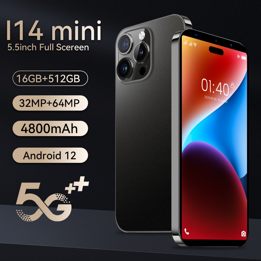 2024 Nova Smartphone i14 Pro Max 5,5 Polegadas 16gb + 1TB Android12 ...