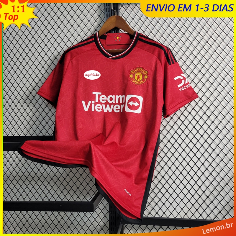 Camisa De Time Vermelho Futebol Masculino 23-24 I ML
