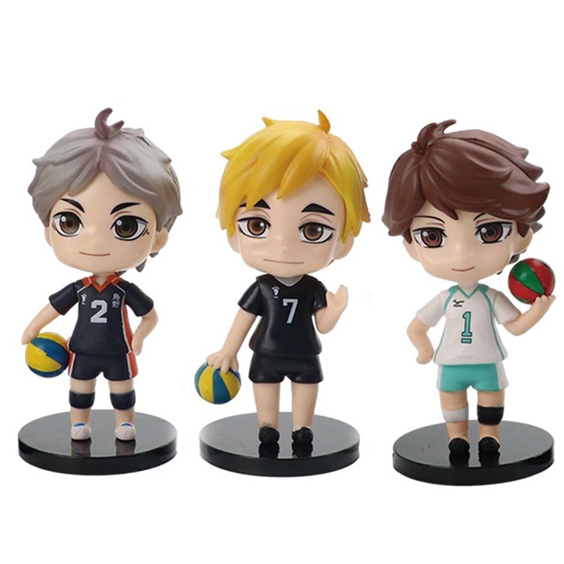 Haikyuu!! Actionfiguren Set – 4 Charaktere à 9 Cm Inkl. Ständer Für Anime-Fans & Sammler