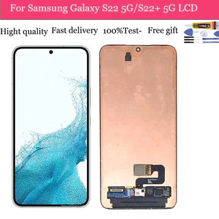 Visor 100 % Original S22 + Para Samsung Galaxy S22 LCD S901B/DS S901U Digitalizador De Tela Sensível Ao Toque S22 Plus S906B S9060 Substituição