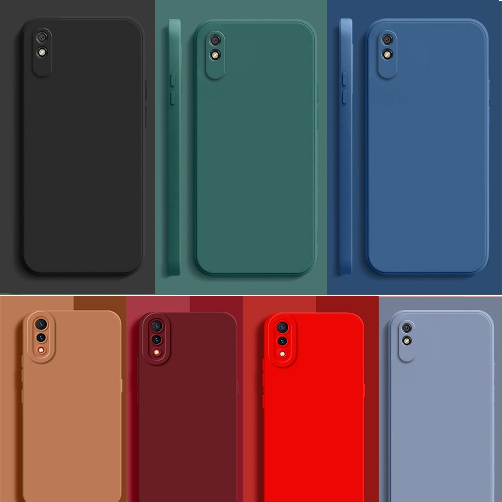 Xiaomi Redmi 9a 9 Um Caso Doce Cor De Silicone Macio Caso Capa De Telefone Xiaomi Redmi 9 9a Casos Redmi9A 9 Um 9 Preto Vermelho Amarelo Verde Rosa Roxo