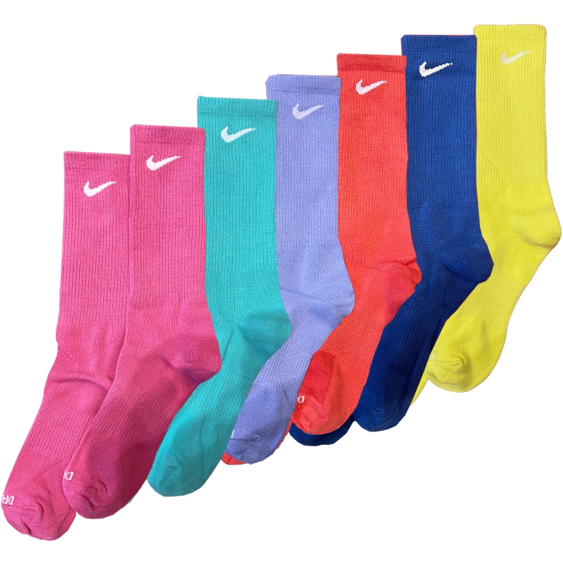 Meias esportivas Nike Meias esportivas coloridas de tubo longo médio curto