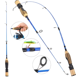 Vara De Pesca No Gelo Sougayilang 2 Seções Fibra De Vidro De Alta Qualidade Inverno