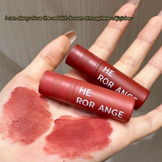 Herorange Dotted Little Careful Lip Gloss Velvet Matte White Skin Maquiagem Estudantil Barata Niche Lipstick Lama