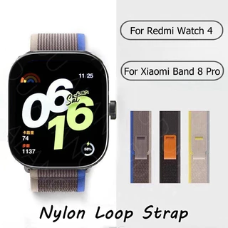 Pulseira De Nylon Laço Para Redmi Watch 4/Xiaomi Mi Band 8 Pro Smartwatch Relógio Inteligente Substituição MiBand 8Pro Watch4