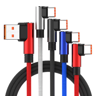 90 Graus 7A 100W Cabo USB De Carregamento Super Rápido Tipo C Carregador De Dados-USBC 1M 2M 3M