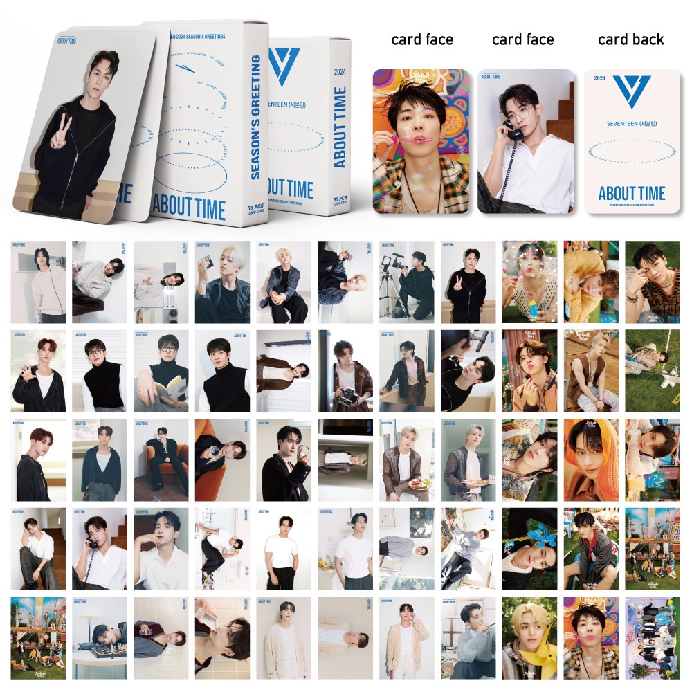 LINXX 55 Pcs Dezessete SPILL THE FEELS Álbum Lomo Cartão