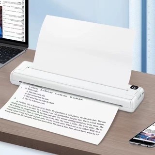 Mini thermal printer 2024new style a4 printer without portable ink for domestic use small mini thermal error sensitive test paper printer