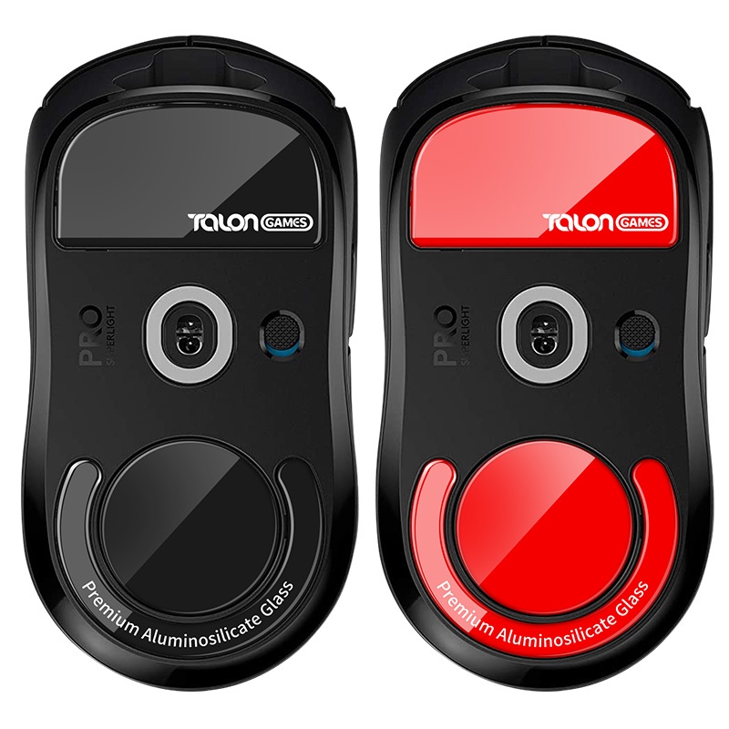 TALONGAMES Adesivo De Pés De Rato De Vidro Para Logitech G Pro X Superlight,Razer Viper V2,G502 X PLUS Borda Curva Arredondada