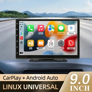 9 Polegadas CarPlay Android Auto Rádio Automóvel Multimídia Reprodutor De Vídeo IPS Tela Sensível Ao Toque AUX Entrada Bluetooth MirrorLink Universal