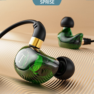 SPRISE 2022 Novo TM01 Deep Bass Dynamic Wired Earphones Com Microfone Fone De Ouvido Intra-Auricular Estéreo De 3,5 Mmearphones