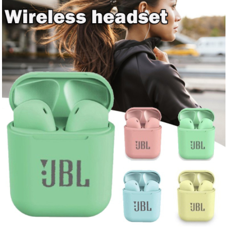 i12 TWS Fone De Ouvido Bluetooth JBL Colorido Aleatório