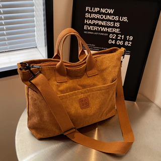Bolsa Feminina Feminina Feminina Feminina de Mão de Veludo Bolsa Feminina para Mensageiros Bolsa Estudantil Bolsa Multifuncional para Ombros Bolsa Feminina Casual