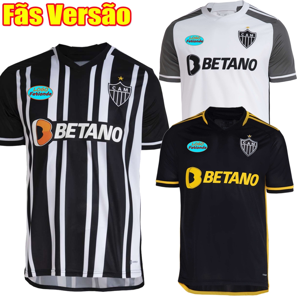 Atletico Mineiro 23/24 Camisa De Futebol Camiseta Longe De Casa Nome Personalizado 2023 2024 MNL 1 : 1