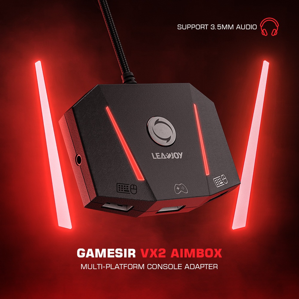 LEADJOY VX2 AimBox Adaptador Controlador De Rato De Teclado Para Xbox Series X , S , PlayStation 4 Nintendo Switch