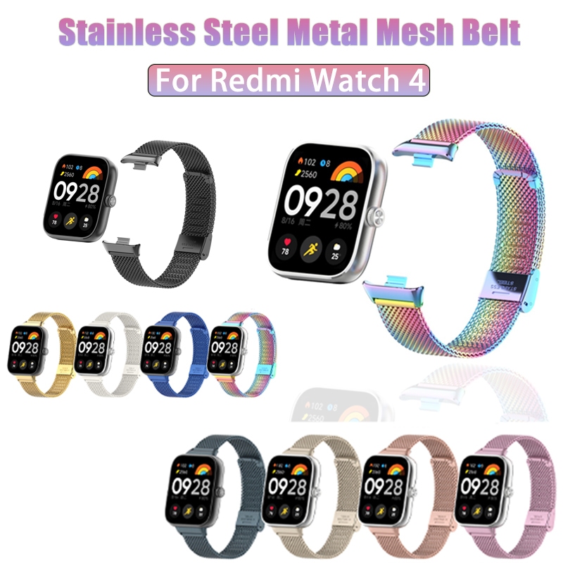 Pulseira De Metal Magnética Para Redmi Watch 4 Smartwatch Relógio Inteligente Substituição Watch4 Liberação Rápida