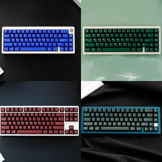 121 Chaves/set Aifei Neon Light Klein Blue Pyga Keycaps ABS De Duplo Disparo Perfil Cereja Semi Translúcido Keycap