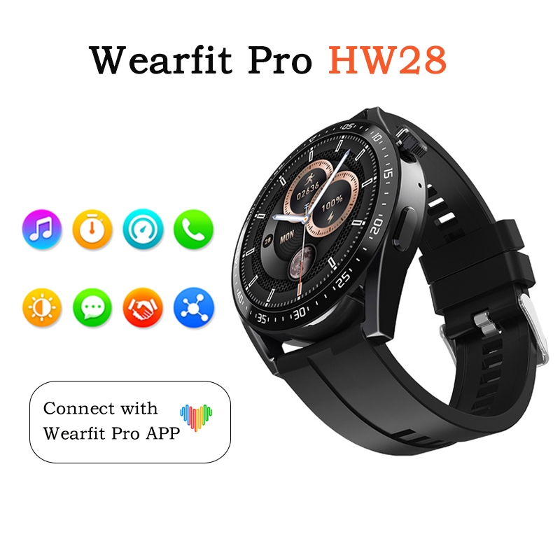 Wearfit Pro Smart Watch HW28 Para Controle De Acesso NFC Pagamento ...