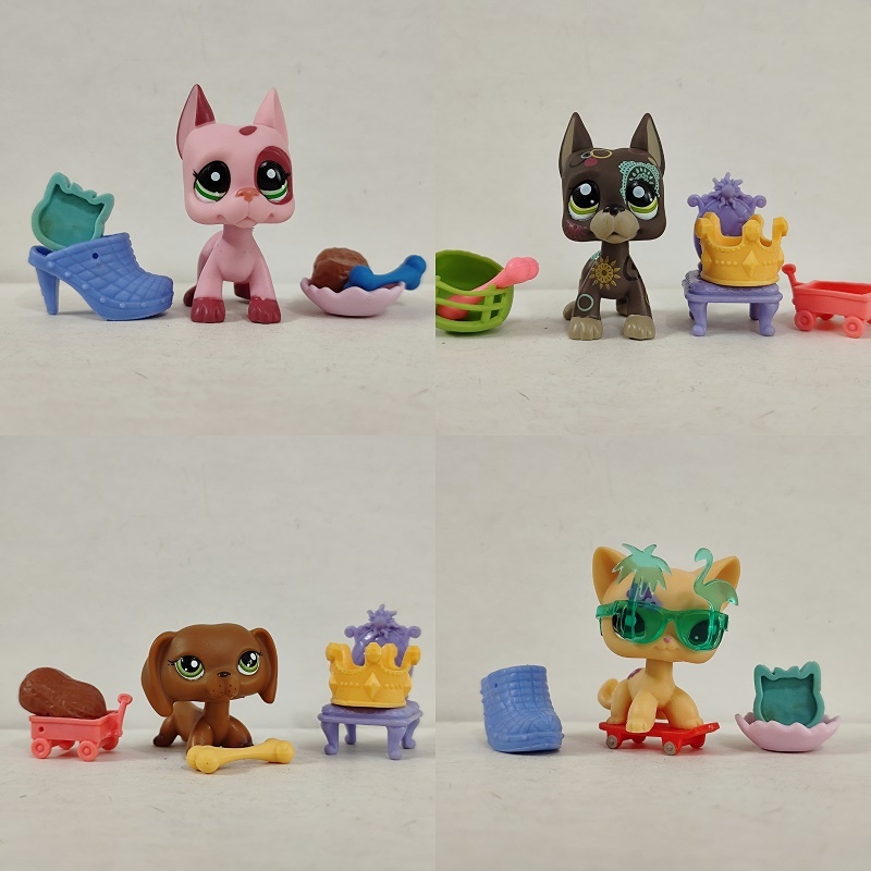 LPS toy Cão Gato De Estimação Mais Pequeno # 975 W/Accessories Brinquedo Bonito Para Presente Infantil