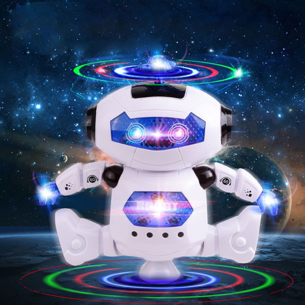 Brinquedos Robô Eletrônicos De Dança Andante Com Iluminação Musical De ...