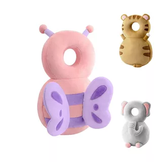 Almofada resistente a choques Proteção da cabeça do bebê Borboleta cor-de-rosa Summer Breathable Toddler Cabeça Anti-colisão do bebê