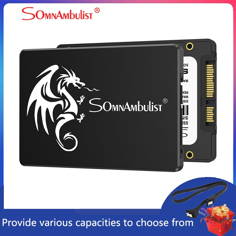 Somnamnambulist SSD SATA3 2,5 polegadas 240GB Caneta interna de estado sólido 256GB 120GB para notebook e computador Desktop 480GB 512GB 128GB
