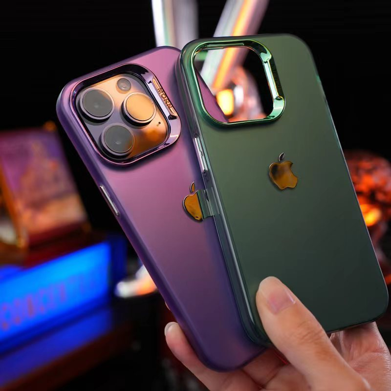 Nova Capa De Telefone Cinza Fosco Para iPhone 15promax 14Plus 13 12 11ProMax Traseira Acrílica Dura anti-Gotas À Prova De Poeira