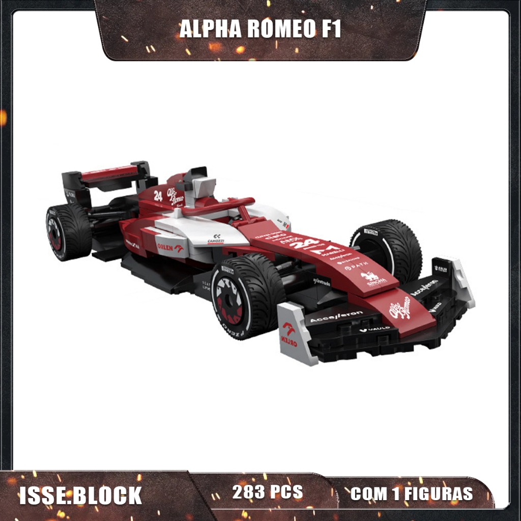 Alfa Romeo F1 Modelo de carro Lego Supercarro Conny Compatível Com Lego ...