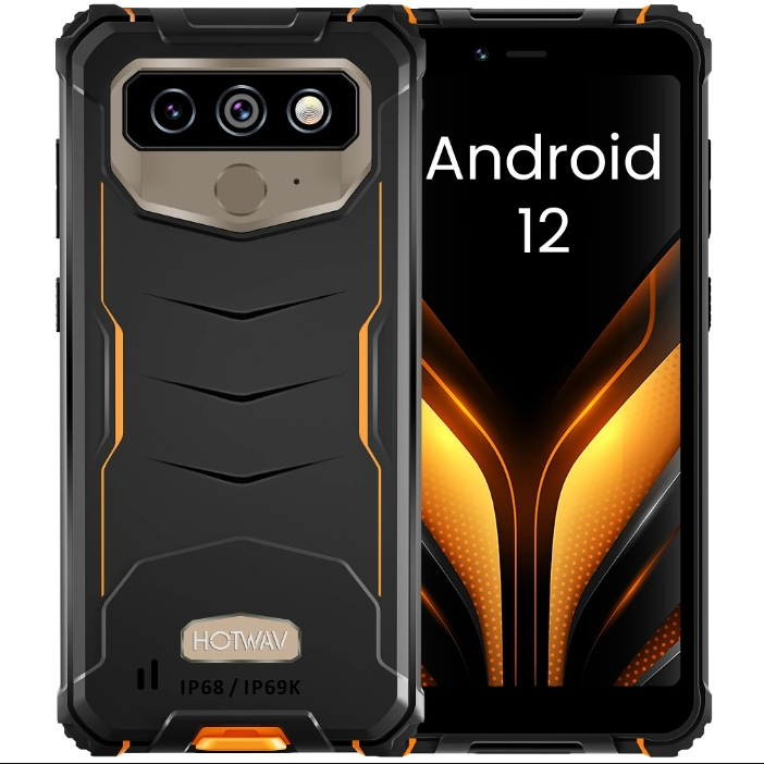 HOTWAV T5 Pro 4G Tela Robusta Android MTK6761 6.0 " 4GB 32GB 7500mAh Bateria Maciça Câmera 13MP