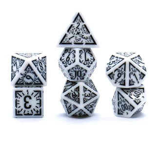 Jogo De Tabuleiro De Alívio De Runa Clássico Dados TRPG 7PCS De Mesa Poliédrico
