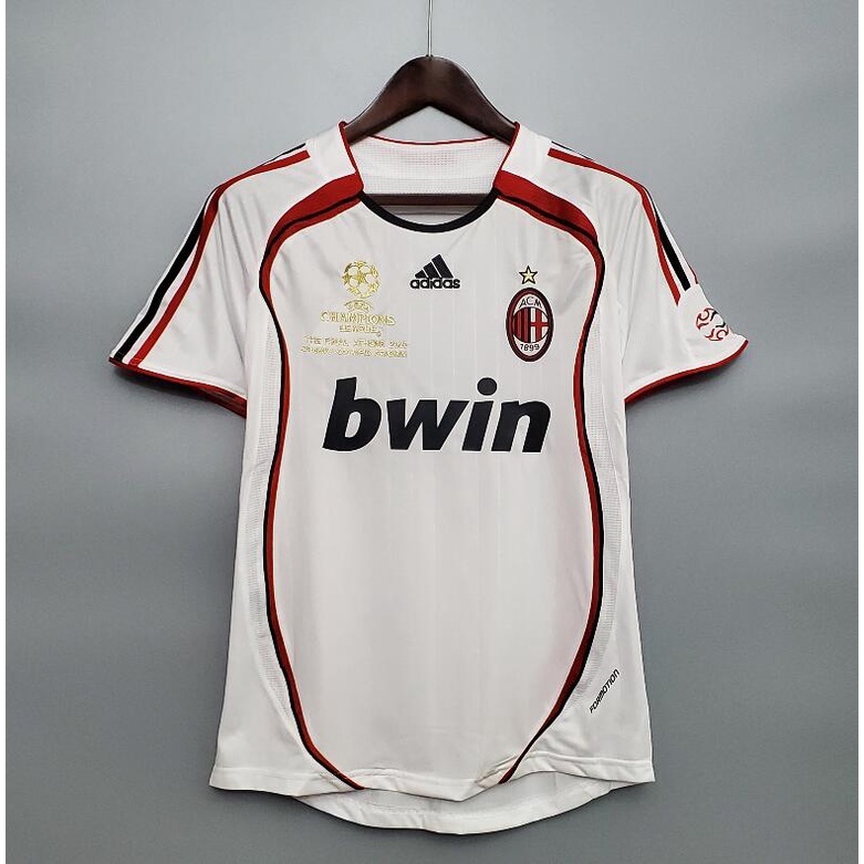 2006-2007AC Milan Versão Jersey Tailândia Qualidade Retro Football Team