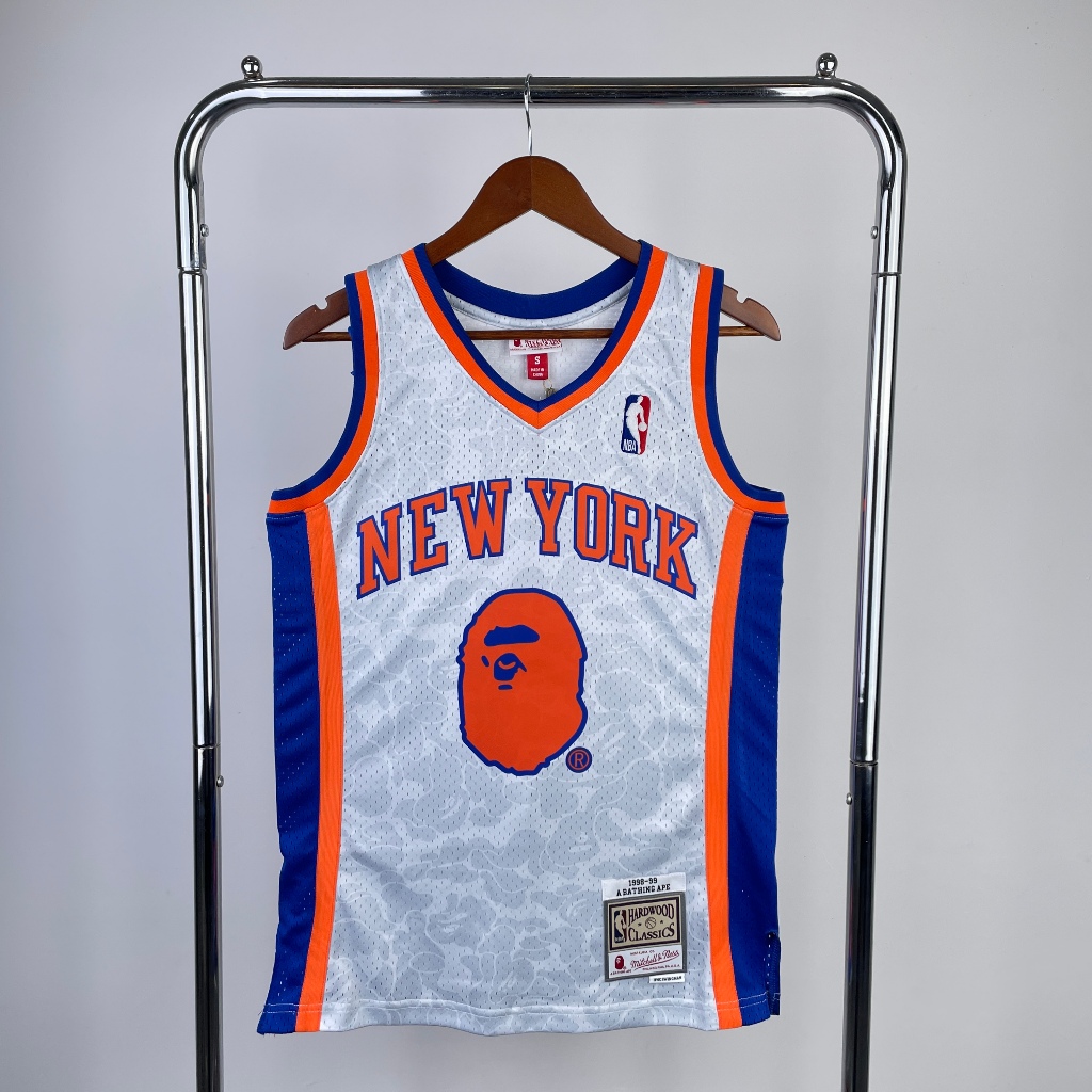 NBA Classic Retro Heat Pressed Basketball Jersey NewYork Knicks Co