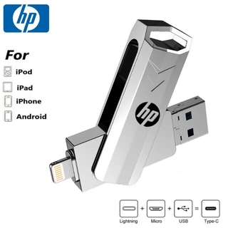 Unidade flash HP 2TB 4 Em 1 USB 3.0 Memory Stick OTG 512GB 256GB 128GB Pendrive Velocidade Rápida Tipo C Para i/O/S/Tablet/Android/Telefone/PC