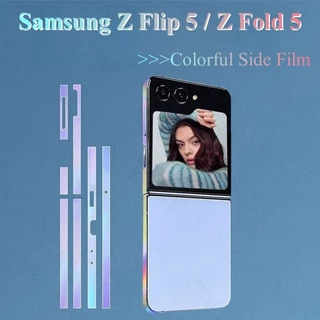 Película Adesiva Lateral Colorida Para Samsung Galaxy Z Fold 5 Flip 5 Anti-Riscos Hydrogel Side Edge Protetor De Tela Flip5 Fold5