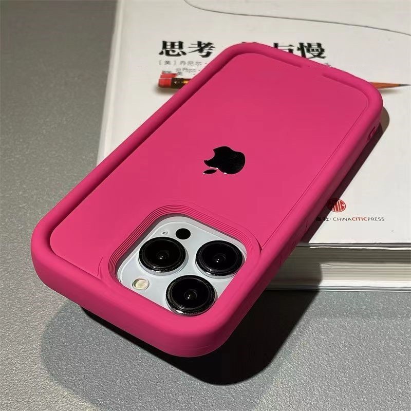 Rosa vermelha de alta qualidade Invólucro macio de silicone Capinha Capa Para iPhone 11 12 13 14 15 Pro Max XR XS 7 8 14 Plus