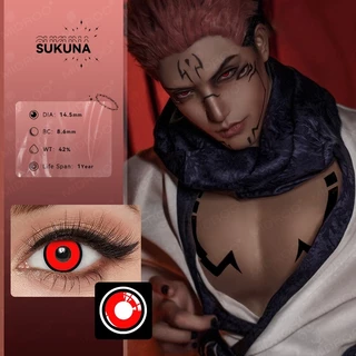 UYAAI 2 Pçs/Par Lentes De Contato De 14,5mm Para Cosplay Anime Jujutsu Kaisen Annual