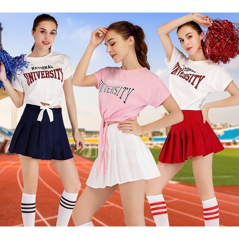 Adultos Kpop Outfit Feminino Cheerleading Desempenho Dança Roupas