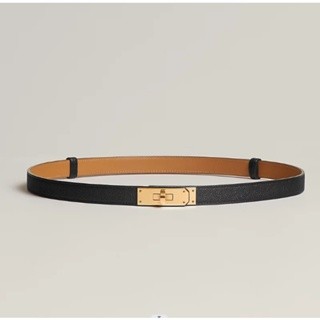 [Estoque Pronto] H Kelly 18mm Cinto de Couro Genuíno Feminino Cinto Ajustável (85cm-115cm) com Caixa Original