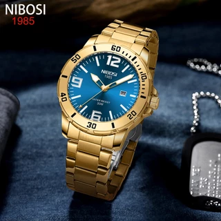 Relógio De Homem NIBOSI original De Luxo Em Aço Inoxidável Luminoso À Prova D